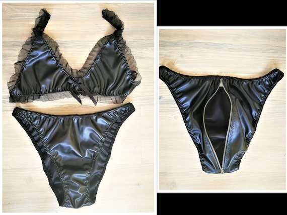 Leather Sissy Lingerie, Crossdresser Lingerie, Leather Lingerie, BDSM  Lingerie, Harness Lingerie, Men Lingerie, Zipper Femboy Panty, Fetish - Etsy