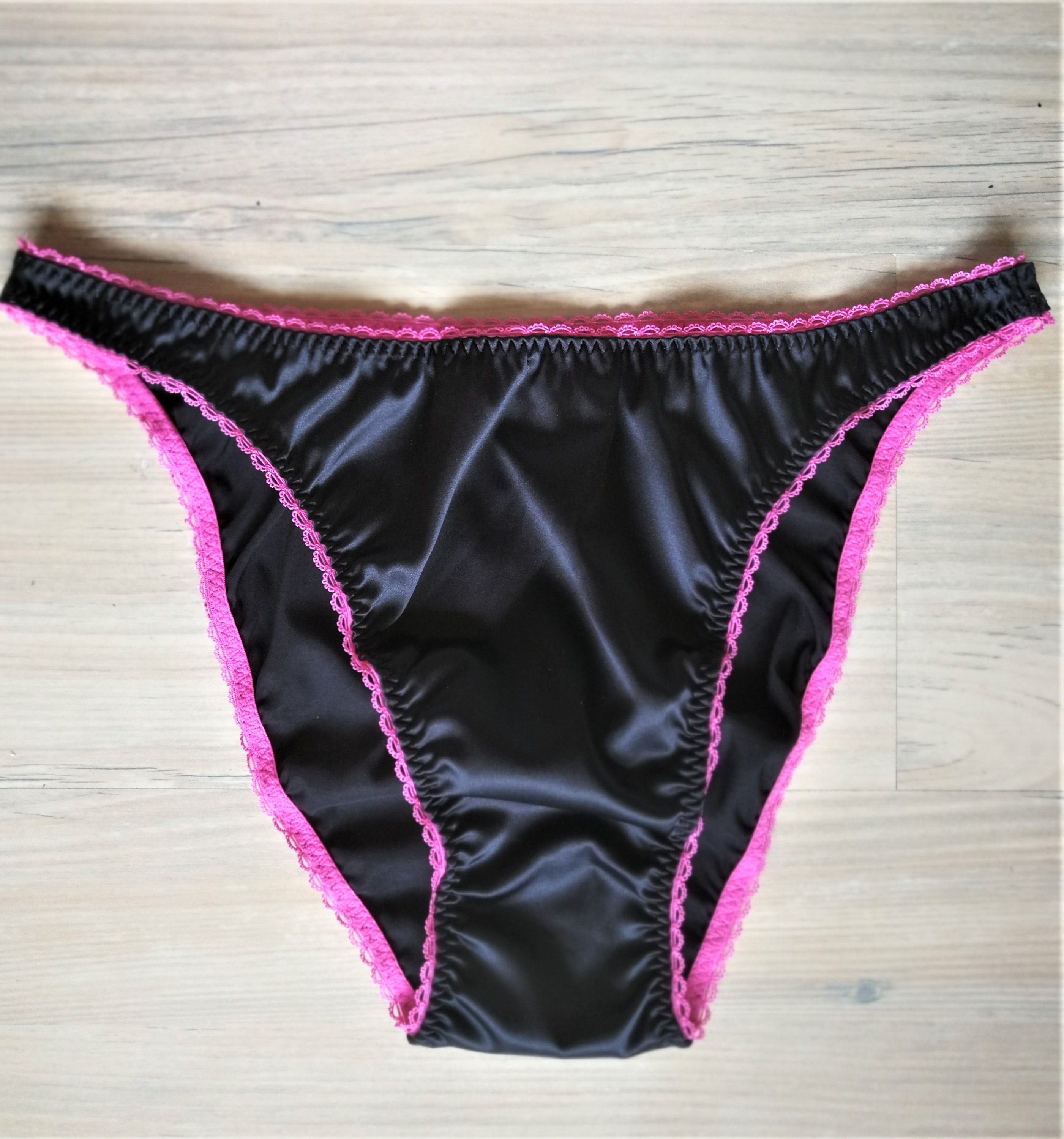 US Men Oil Shiny Panties Briefs Silky Smooth High Waist Panty Bottoms  Swimwear