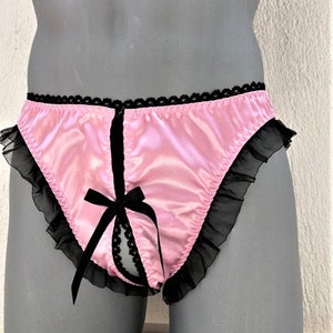 FTM Lingerie, Transgender Panties, Sissy Panties, Satin Men Panties, Pink Panties, Cuckold, Daddy Dom, Trans Lingerie, Queer, Pink Lingerie