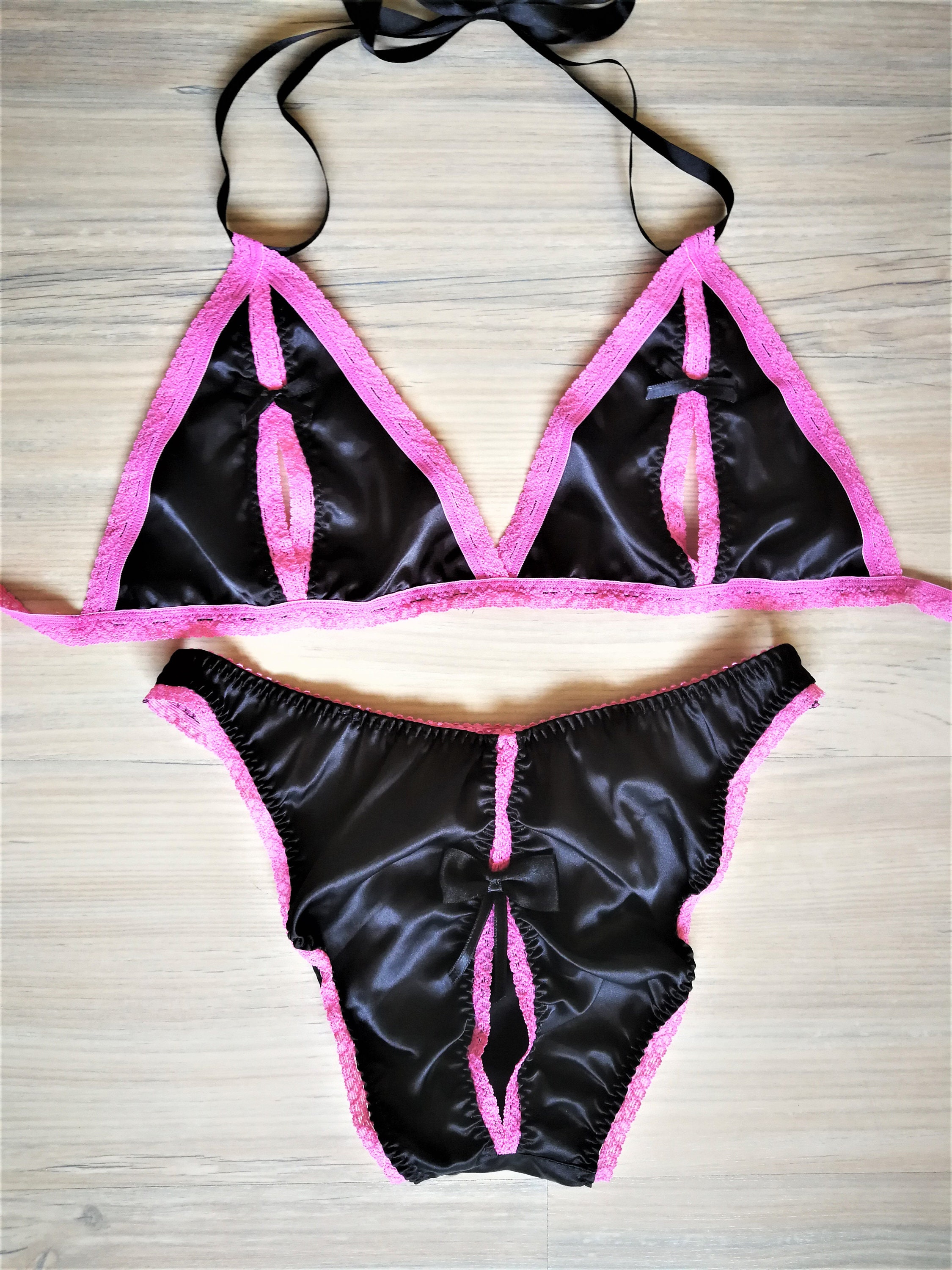 Satin lingerie Etsy France