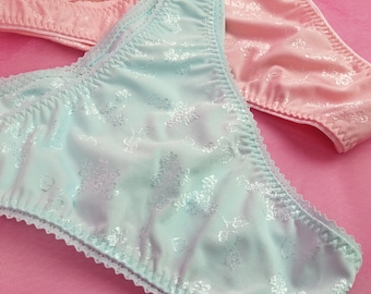 Sissy Lingerie Set Of 2 Panties, Femboy Panties, Adult Sissy Panties, Gay Underwear, Shiny Panties, Valentine's Day Gift, Transgender