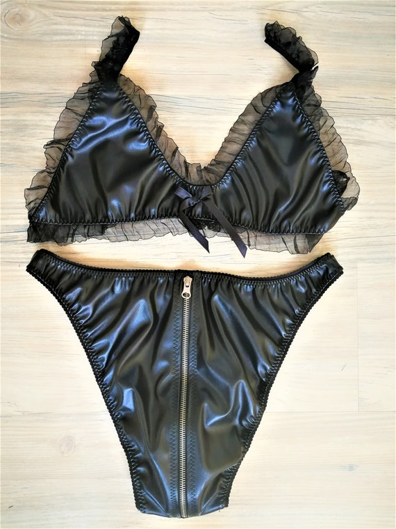 Lencería Sissy Cuero Lencería Crossdresser De - Etsy