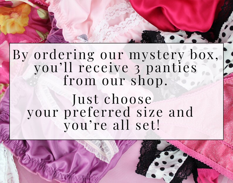 Mystery Pack of 3 Panties Surprise Box Lingerie Femboy Etsy