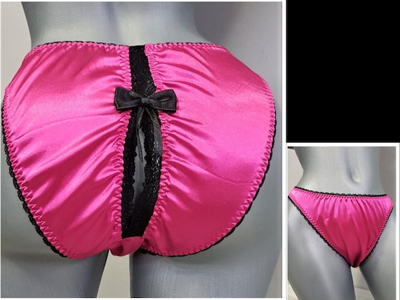 Mens Satin Knickers Femboy Lingerie Satin Male Satin Teddys