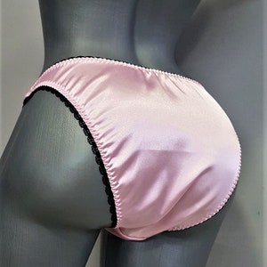 Black Satin Panties, Men&#39;s Satin Panties, Satin Panties for Men, Sissy Panties, Satin Lingerie, Shiny Satin Sissy Pouch Panties, Silk Pantie