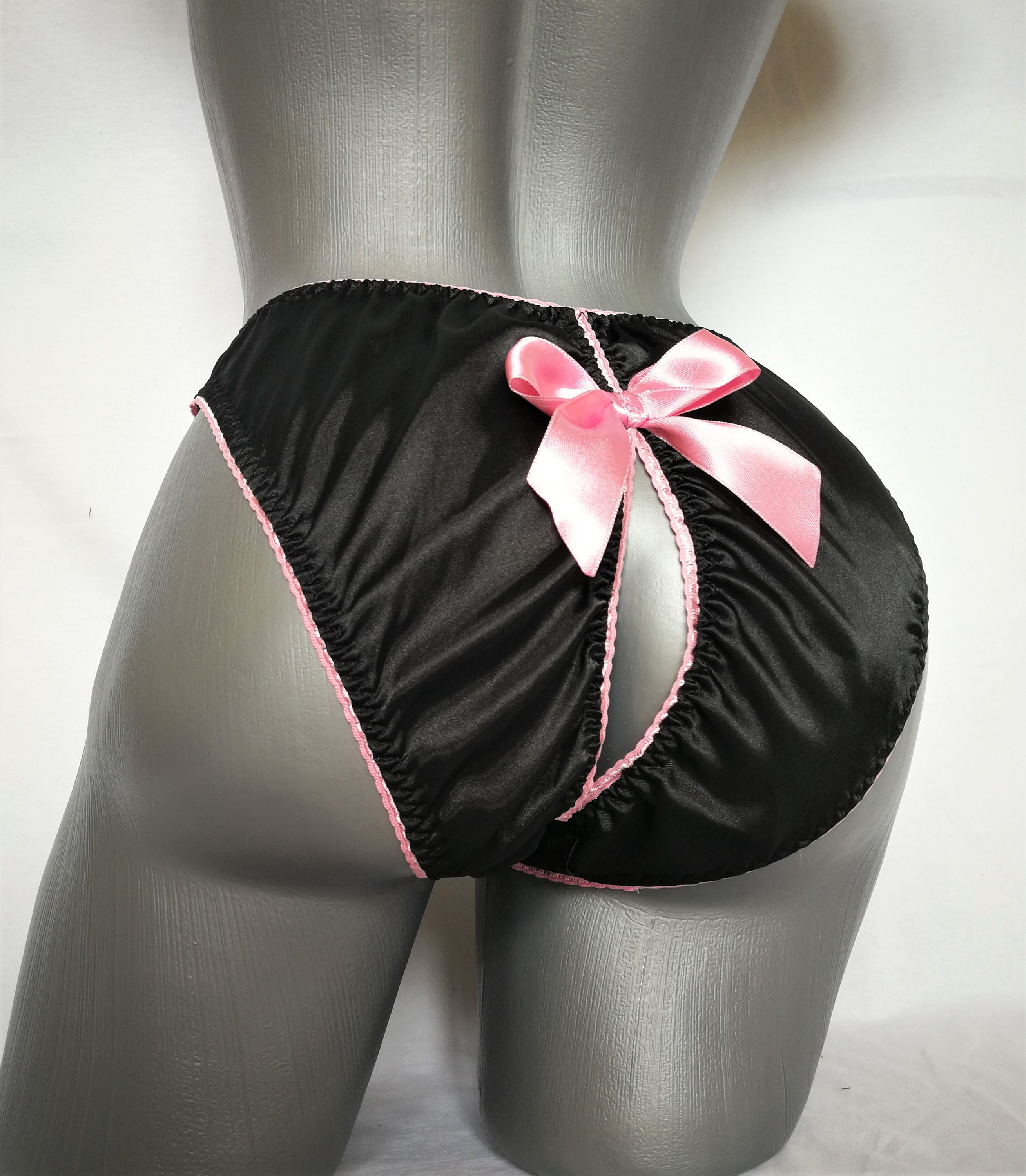 Little Space DDLG Crotchless Panties Satin Lingerie Panti Little Space DDLG Crotchless Panties Satin Lingerie Panti