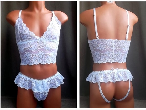 Sissy Lingerie for Men Cuckold Lingerie Sissy Bra Sheer Mens Lingerie See Through Lace Lingerie Mens Lace Underwear sissy Panty for Men Etsy UK