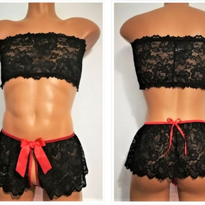 Sissy Lingerie Set, Men Cuckold Underwear, Mistress Lingerie, Men Bra, Sissy Underwear, Queer Lingerie, Vixen Lingerie, Crossdresser