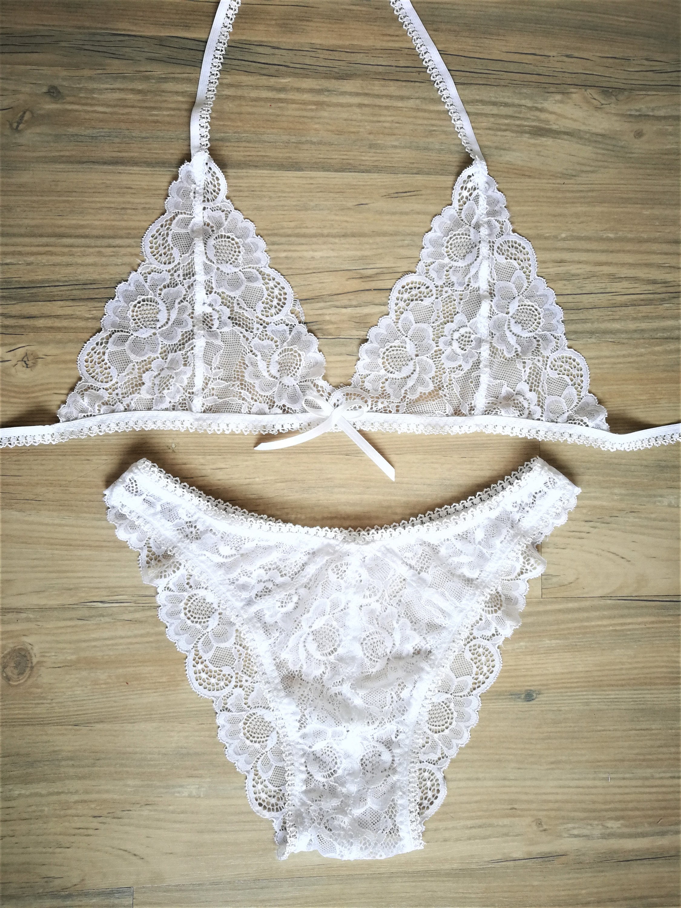 Soutien-gorge Dentelle Fine Pour Homme - Transparent - Taille S M L XL - Lingerie Sexy - Cadeau Coquin - 3