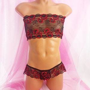 Lingerie Sissy Masculina, Femboy, Lingerie Masculina, Conjuntos de Lingerie Sissy Masculina, Lingerie Masculina Crossdresser, Lingerie Gay, Biquíni Masculino de Duas Peças