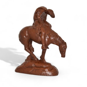 1989 Red Mill Manufacturing &quot;End of the Trail&quot; American Indian on Horse Sculpture