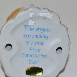 Enesco Hallmark Ruth Morehead Little Miracles Praying Angel First Communion Figurine Rare image 6