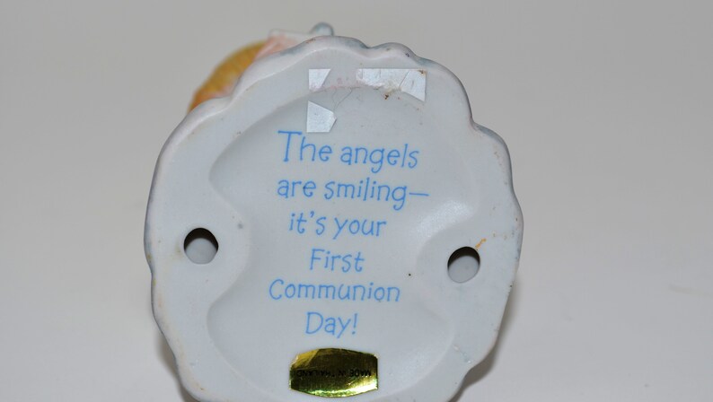 Enesco Hallmark Ruth Morehead Little Miracles Praying Angel First Communion Figurine Rare image 6