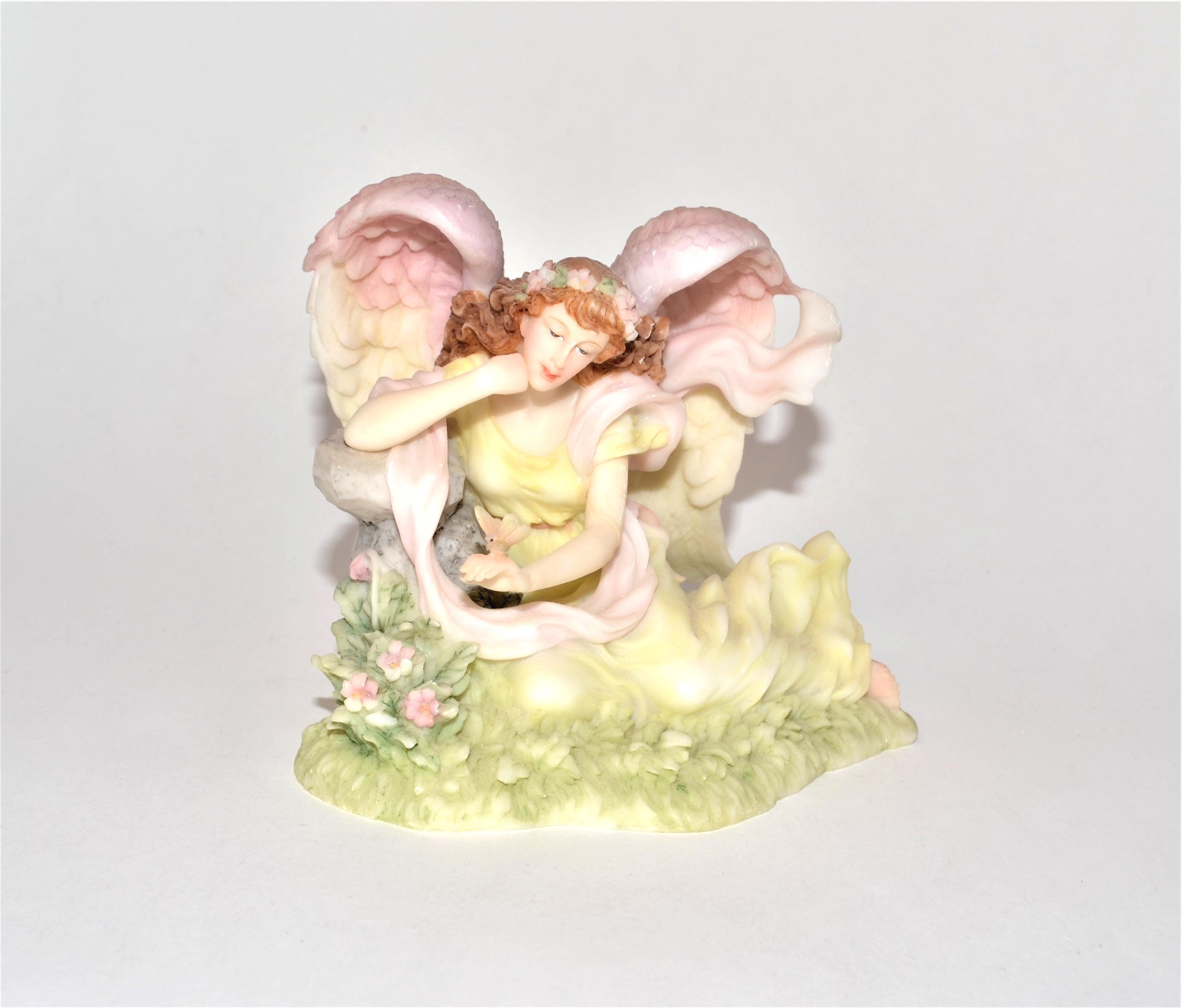 Seraphim Angel Classics Laurel "Nature's Harmony" Limited Edition Club Member Set Heavenly Reflections #81482 1998 Roman (5 Over Rose mark)