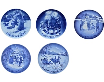B&G Copenhagen Denmark Porcelain Collector Annual Christmas Plates 2000's