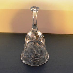 Vintage Echt Bleikristall 24% PbO Lead Crystal Bell Handcut &quot;The Byrde Crystal Collection&quot; Bird Bell ~ Made in Germany ~ 6&quot;