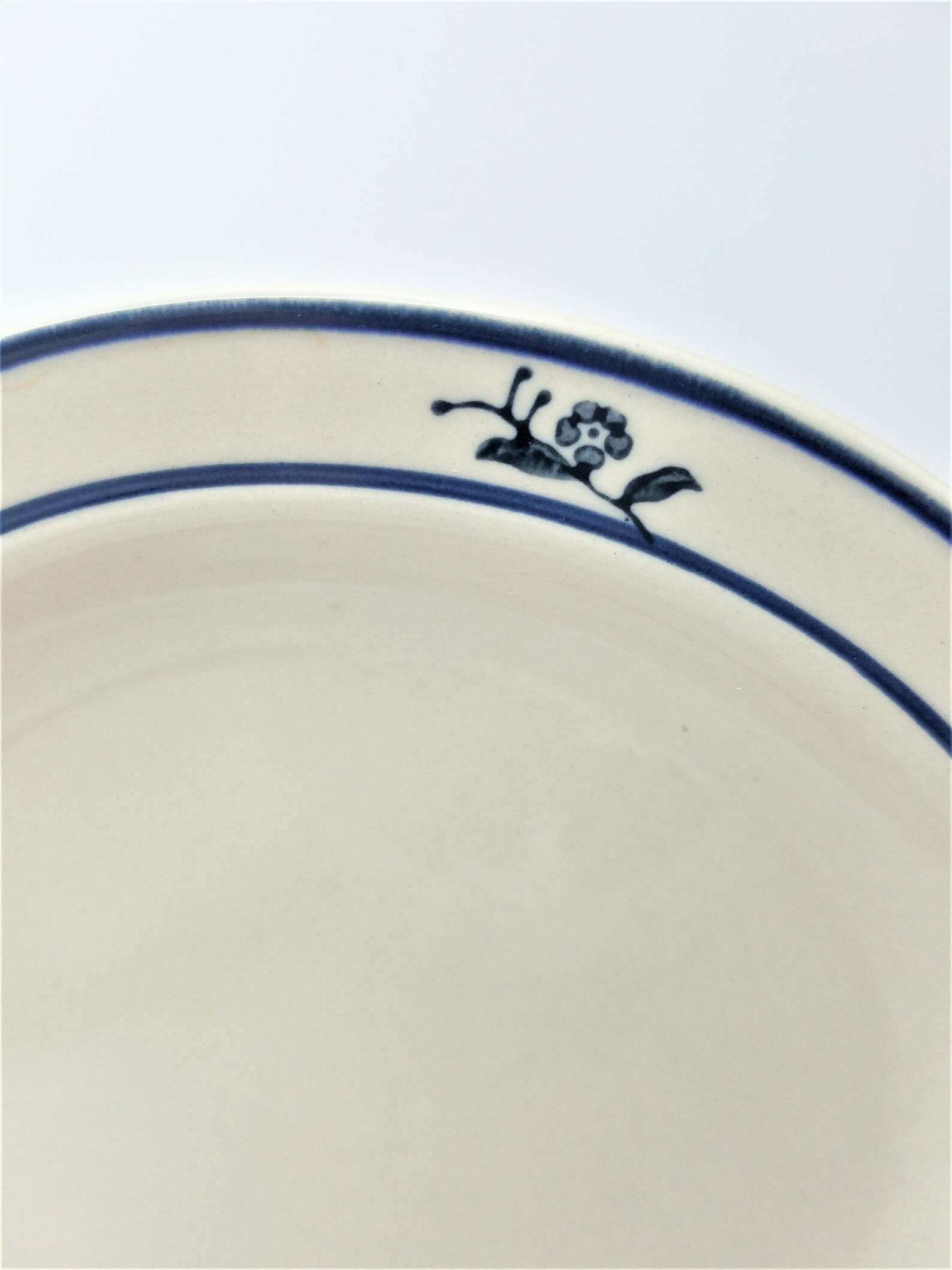 Vintage Brick Oven Stoneware Scandia Blue Salad Plates 7 Etsy