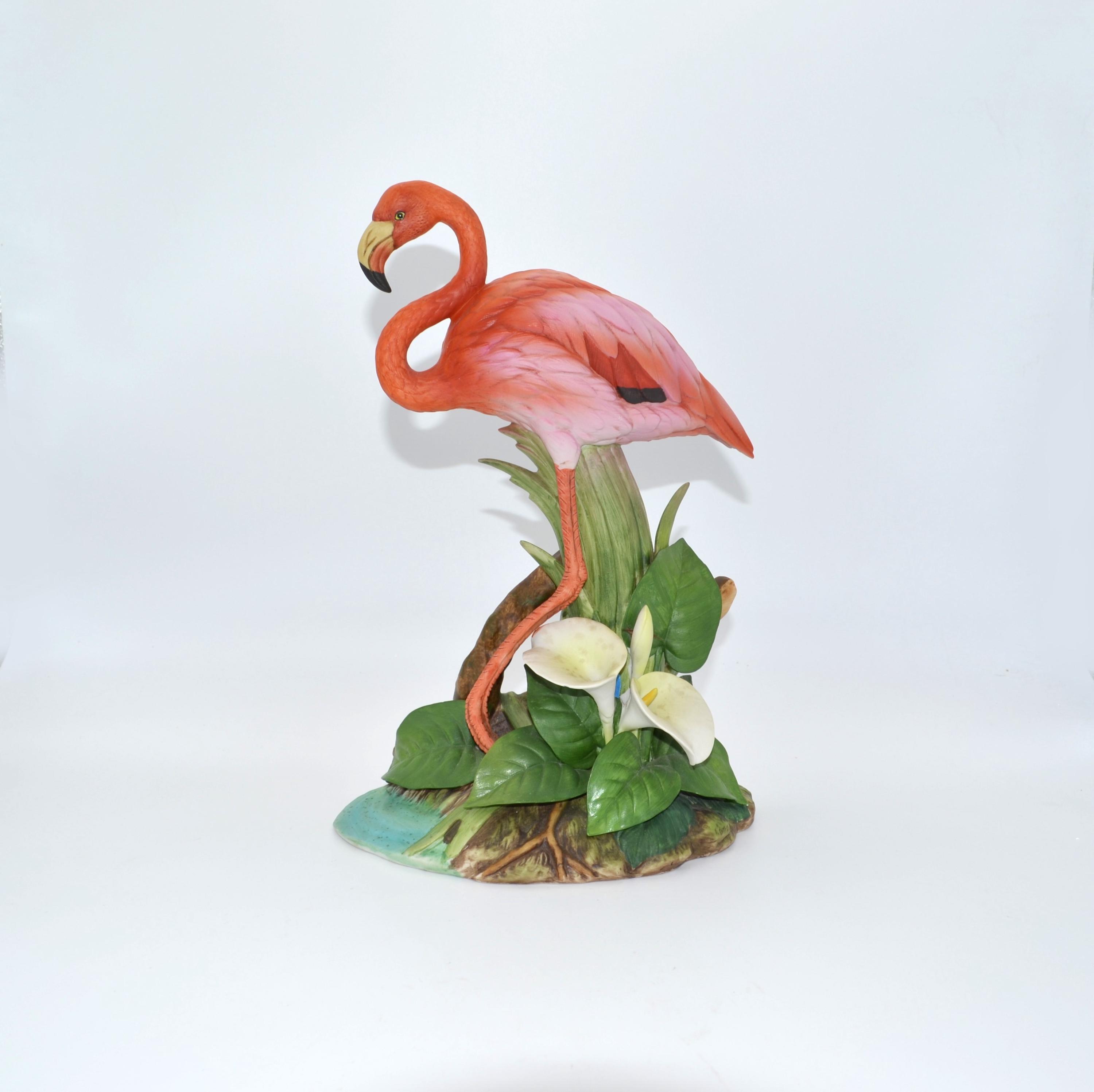 マイセン　フラミンゴ　置物 Vintage Porcelain Flamingo Figurine - Etsy