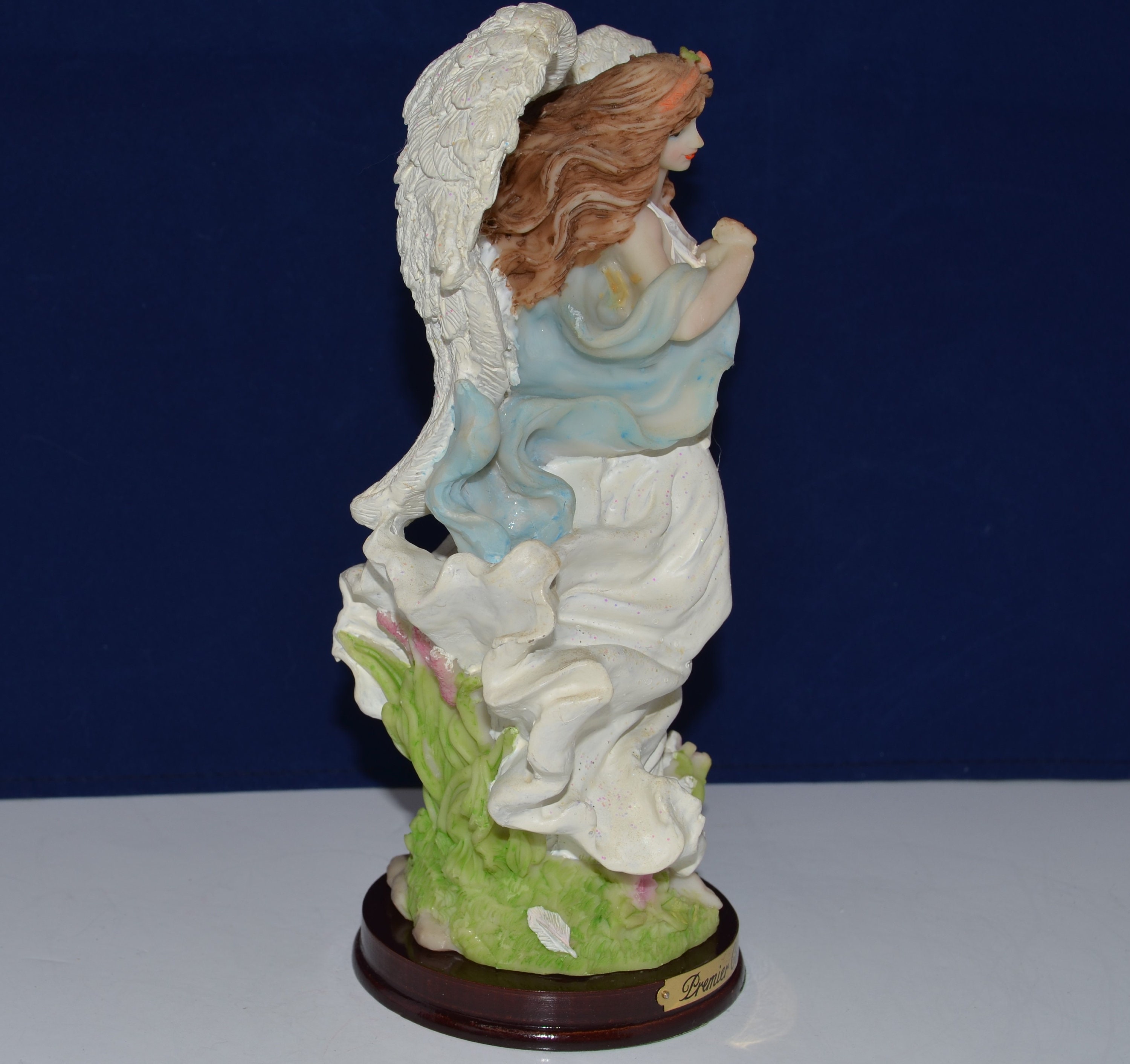 Vintage Premier Collection Angel Resin Figurine on a Stained