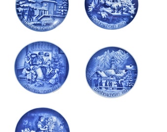 Bareuther & Co Porcelain Annual Christmas Collector Plate - 1970's to 1980's Mittenwald - Limited Edition Made in Germany baco