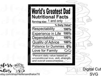 Download Nutrition facts svg | Etsy
