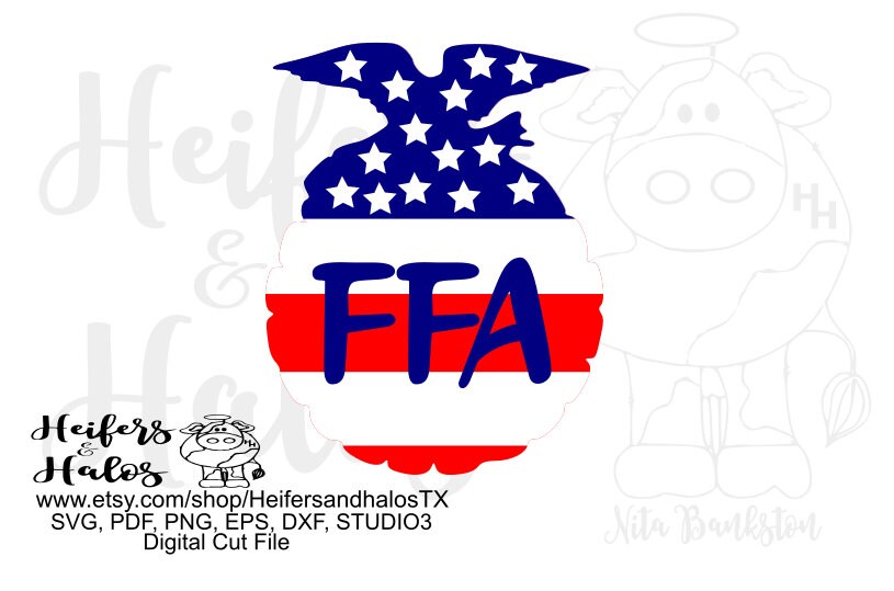 FFA Emblem Flag Digital File Digital Cut File Svg Pdf Png Etsy