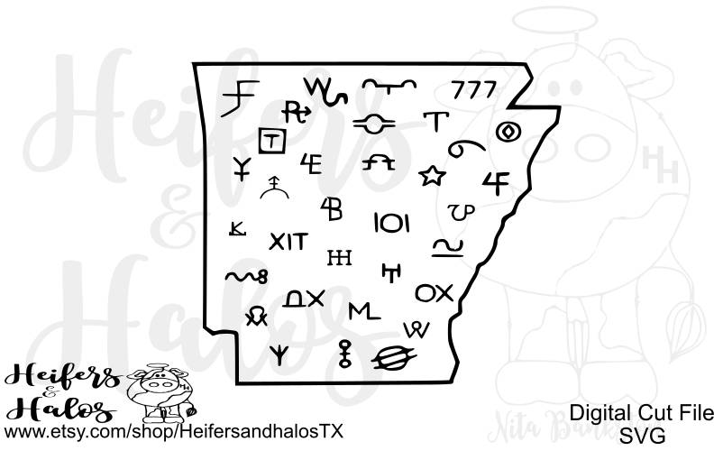 Arkansas Brands svg cut file for cricut and silhouette. Etsy