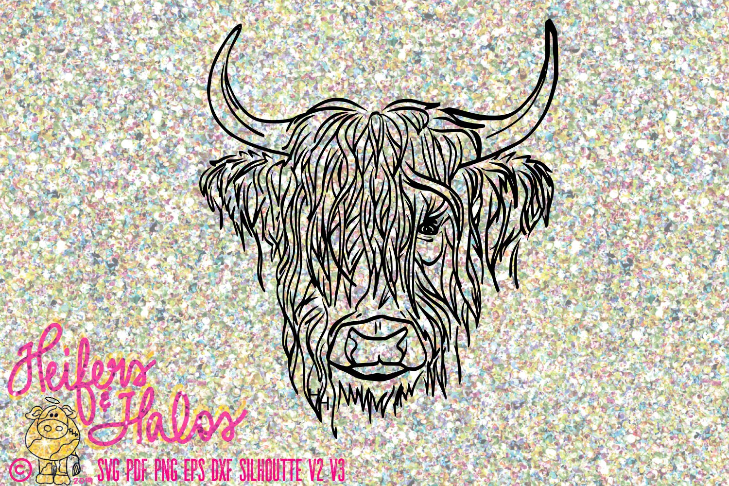 Free Free 178 Silhouette Highland Cow Svg Free SVG PNG EPS DXF File