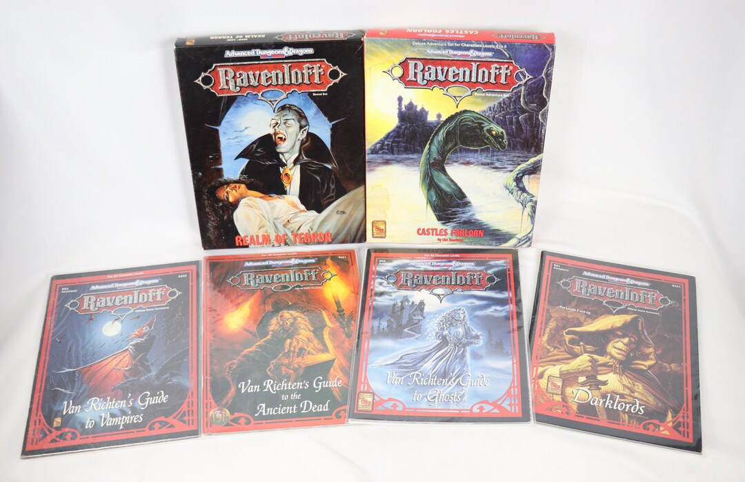 Advanced Dungeons and Dragons Ravenloft 19 Modules, 2 Box Sets, 6