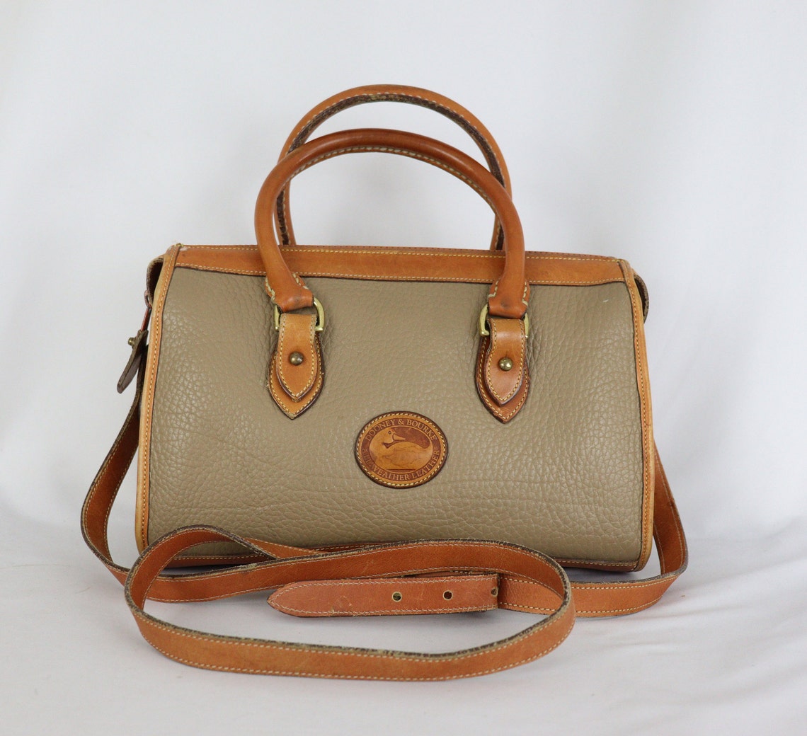 Dooney & Bourke Vintage Classic AWL Leather Shoulder Satchel Bag R29