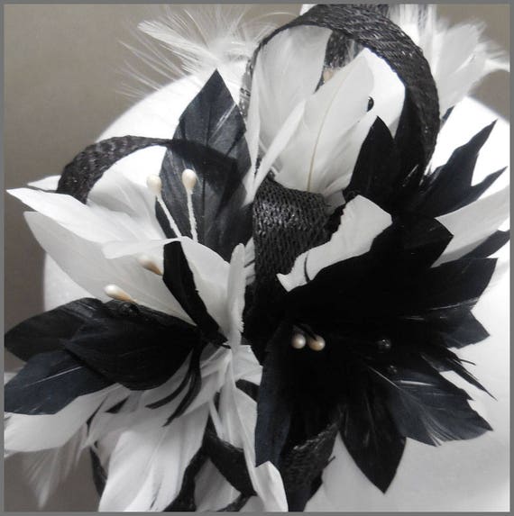 White Feather Fascinator - Etsy