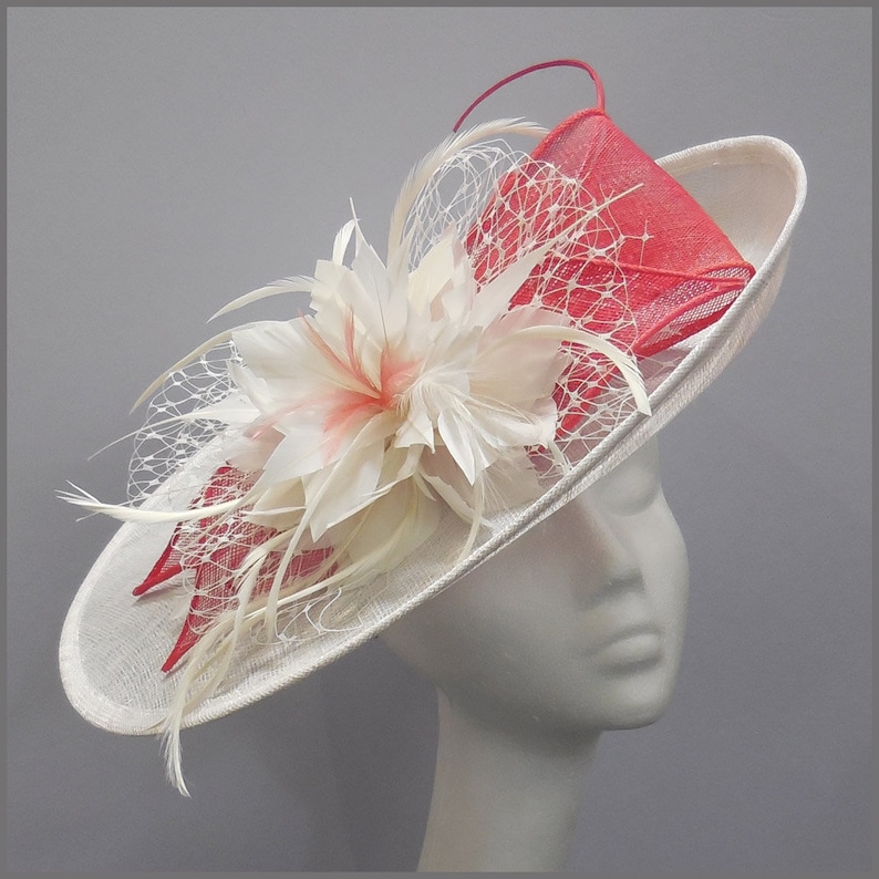 Coral hat wedding Clearance