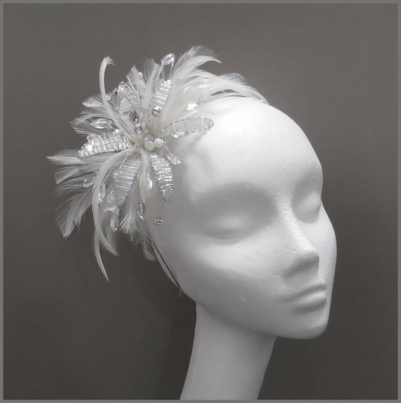 Wedding Headpiece Elegant Silver and 