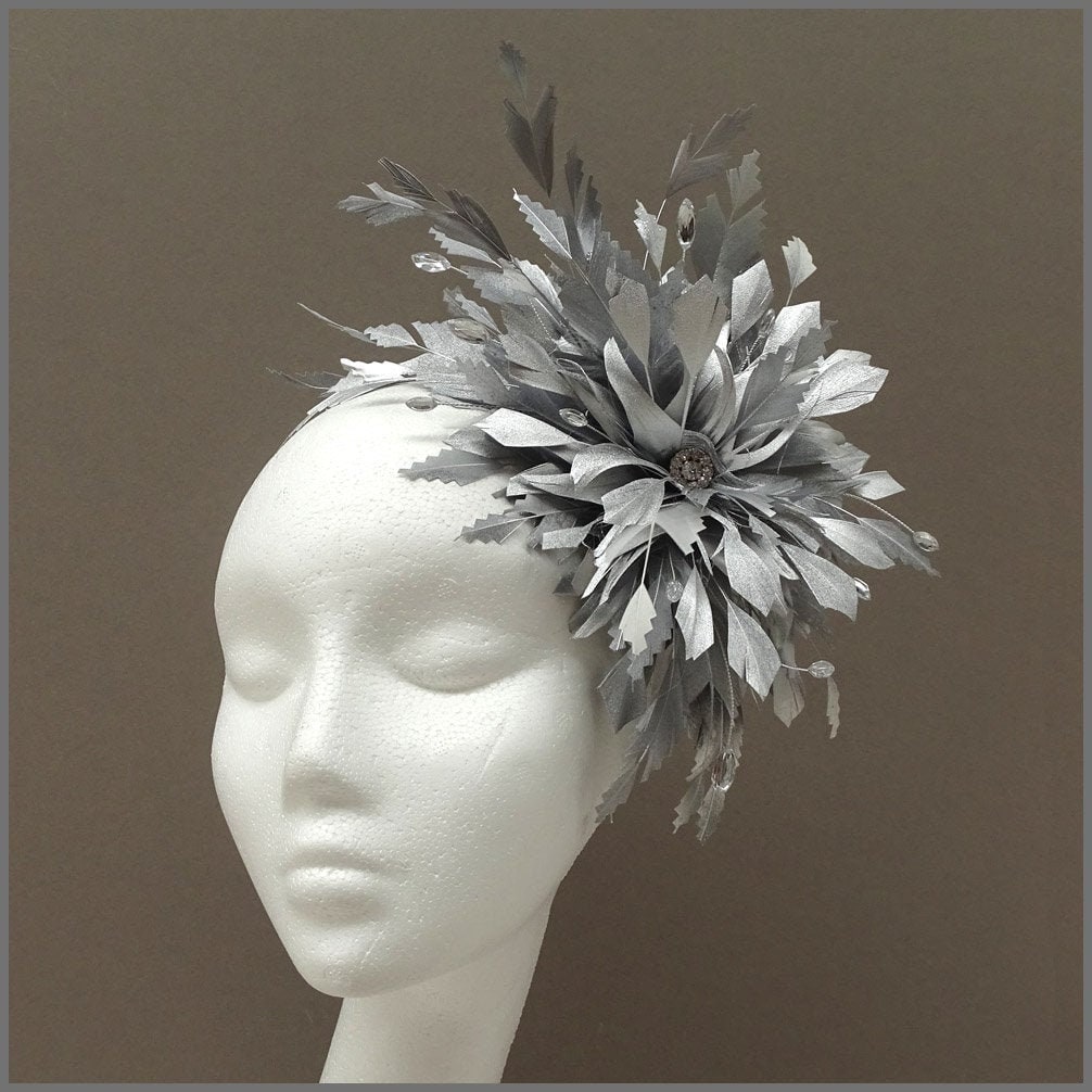 Special Occasion Feather Fascinator in 