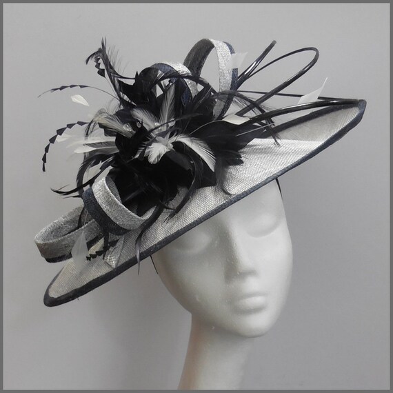 navy and silver hat