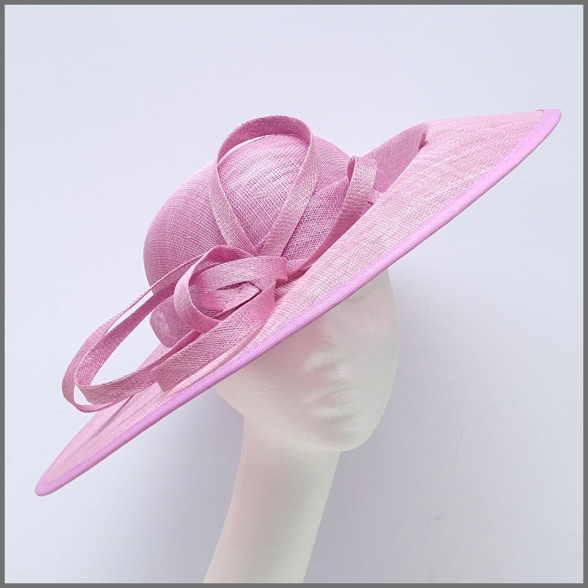 Elegant Candy Pink Sinamay Disc 