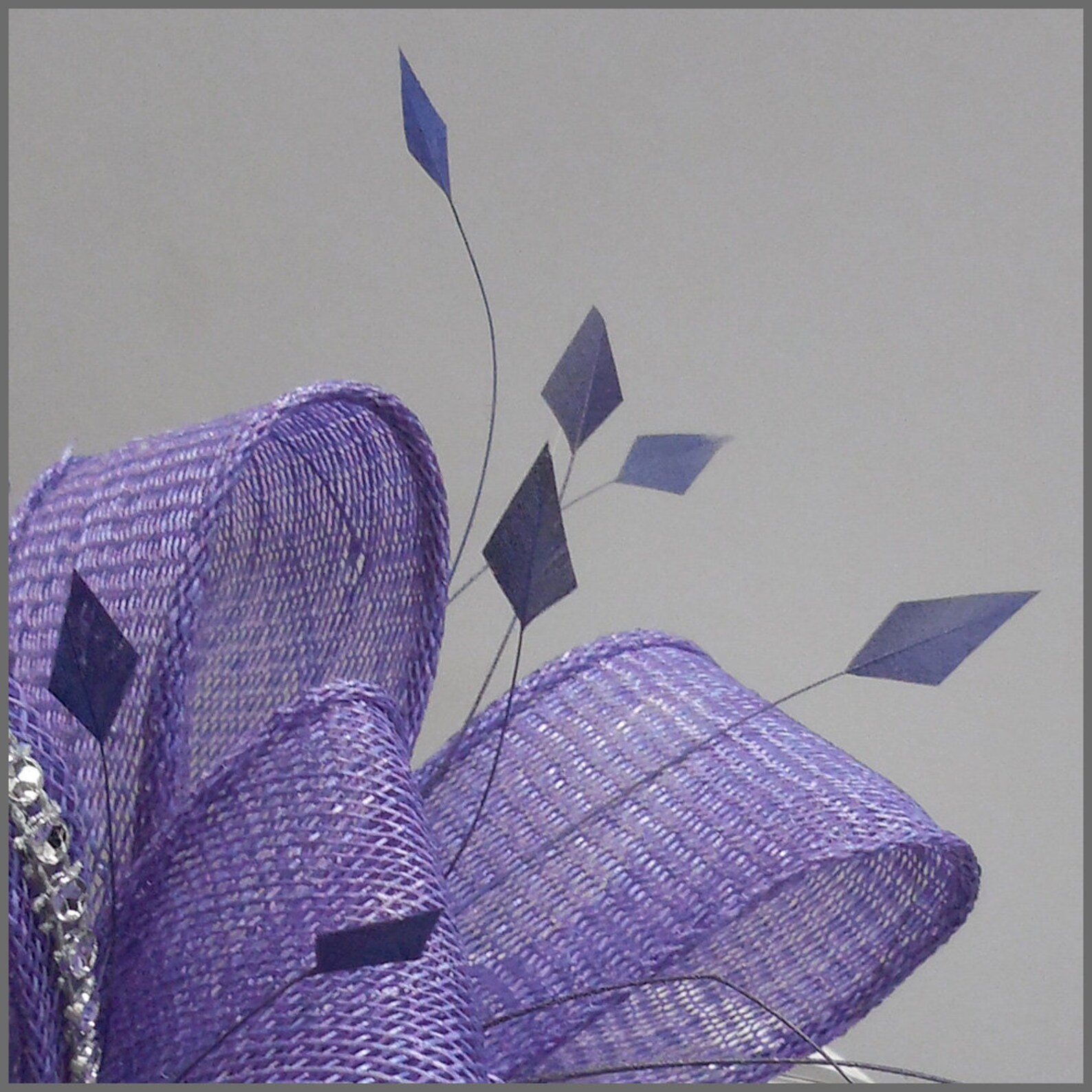 Purple Fascinator Formal Headpiece Ladies Day Floral Etsy