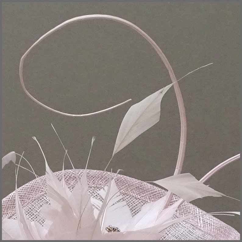 Blush Pink Floral Fascinator Hatinator for Weddings Ladies Etsy