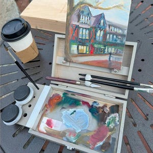 Compact Plein Air Kit: box N paint POCKET System - Artist Easel