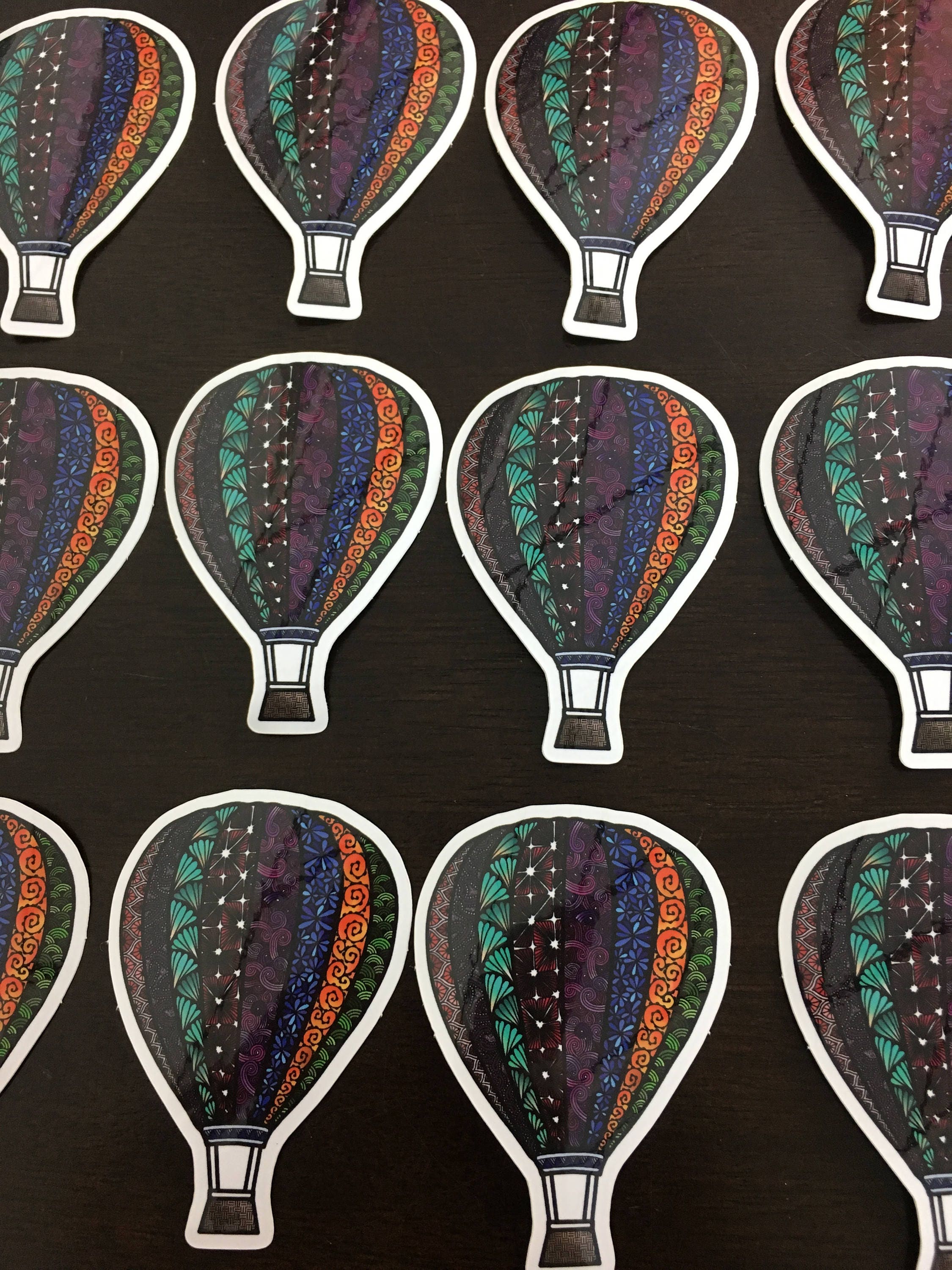 Hot Air Balloon Vinyl Sticker Zentangle Art Iphone and Etsy