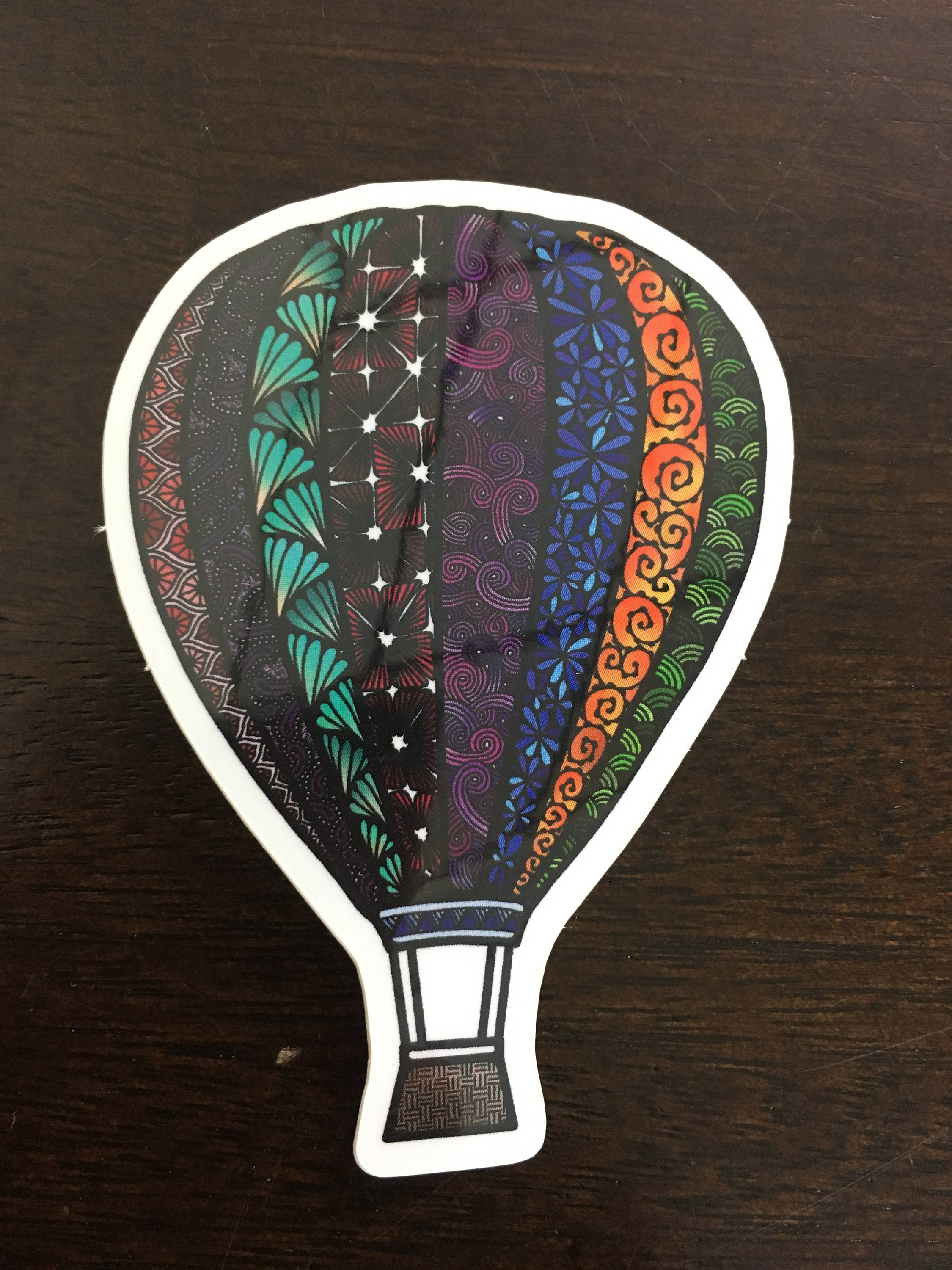 Hot Air Balloon Vinyl Sticker Zentangle Art Iphone and Etsy