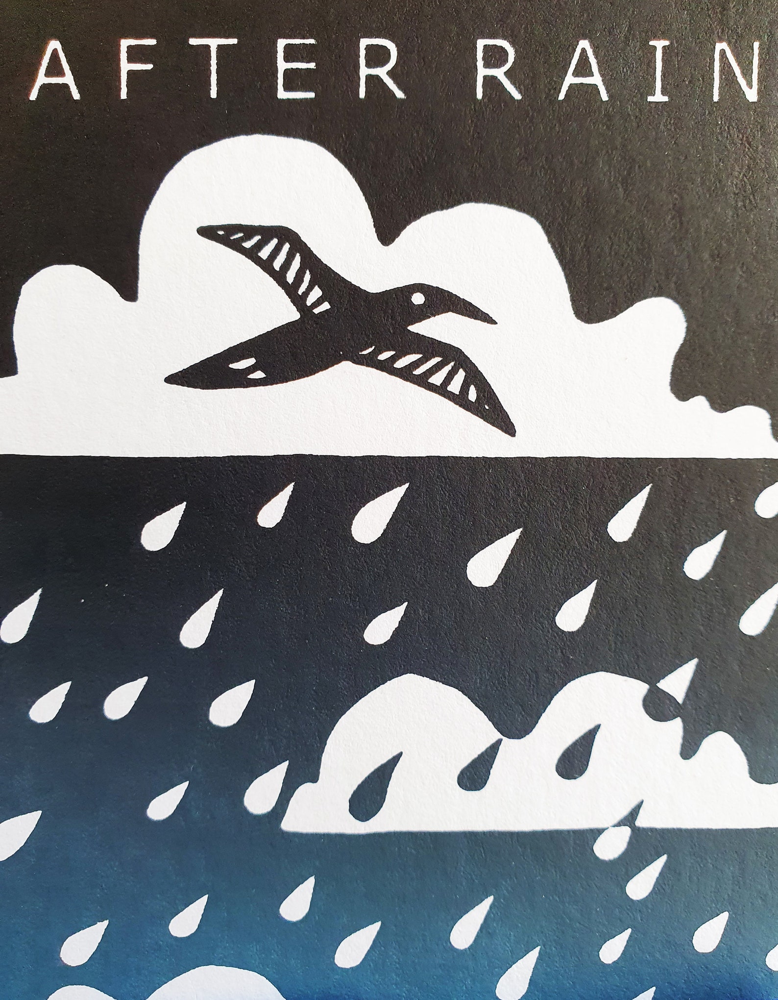 After Rain Comes Sunshine Handmade Card double edged Etsy