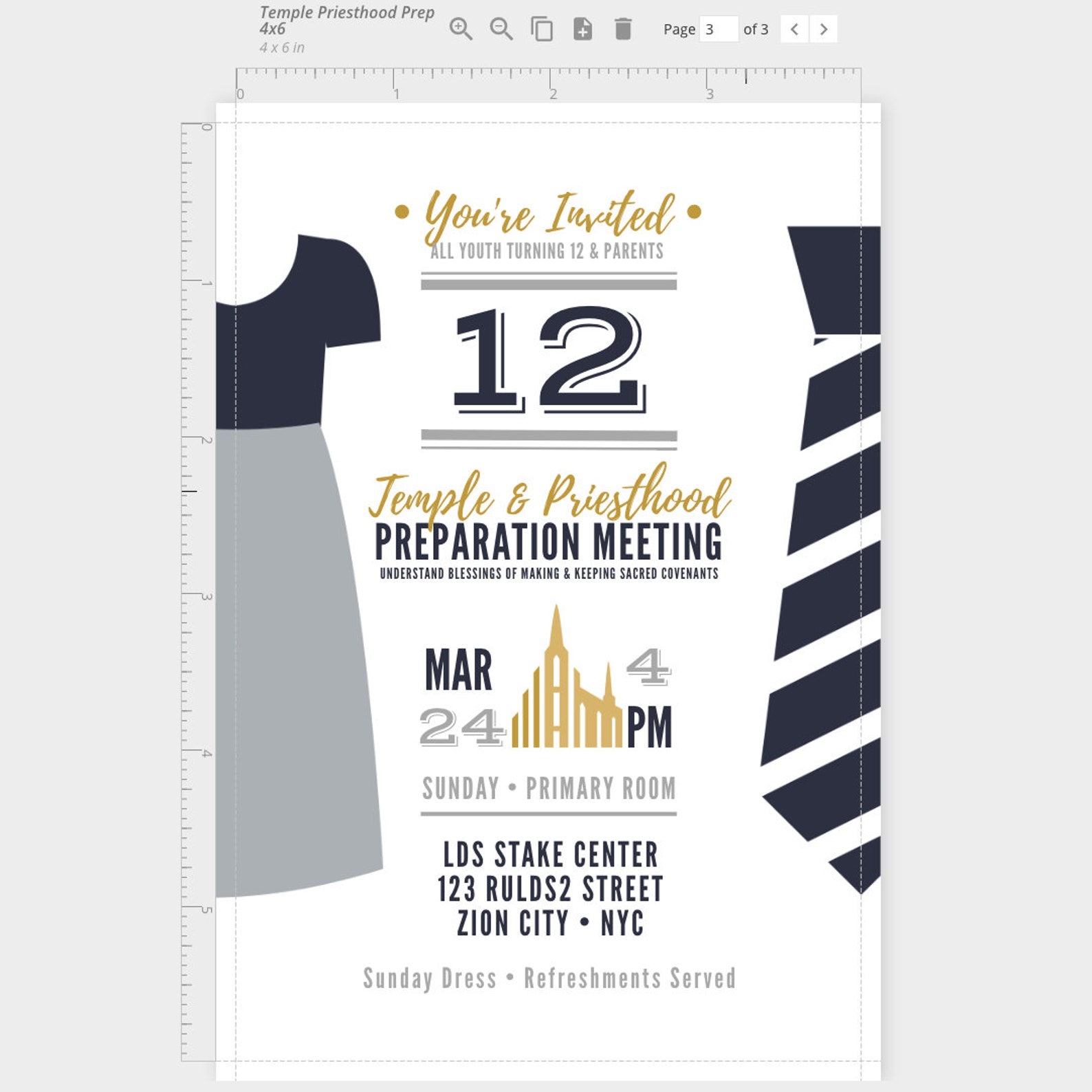 DIGITAL Temple &amp; Priesthood Prep Invitation Free Cupcake Toppers Pdf ...
