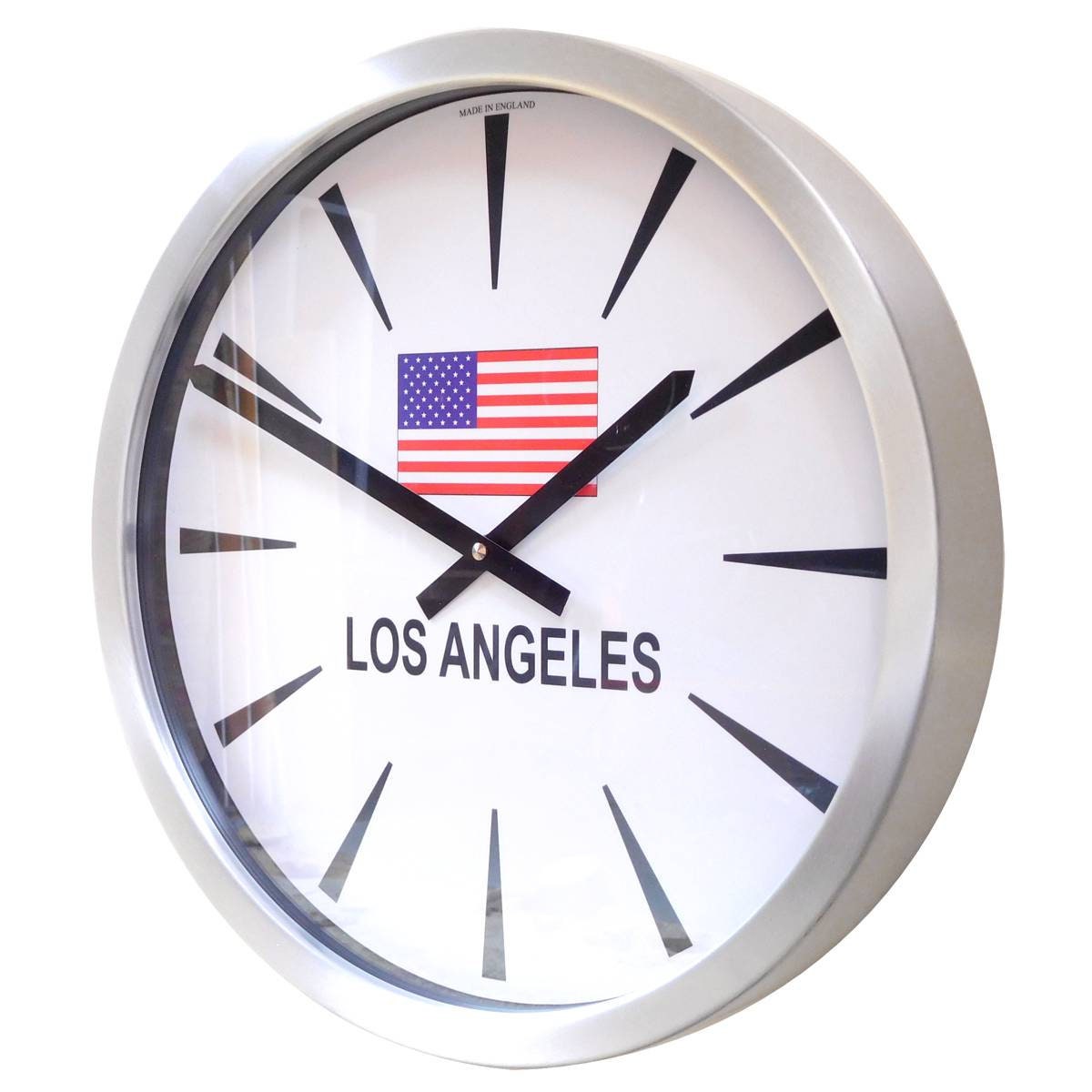 Chevron Modern Classic Flag Timezone Wall Clock Etsy UK