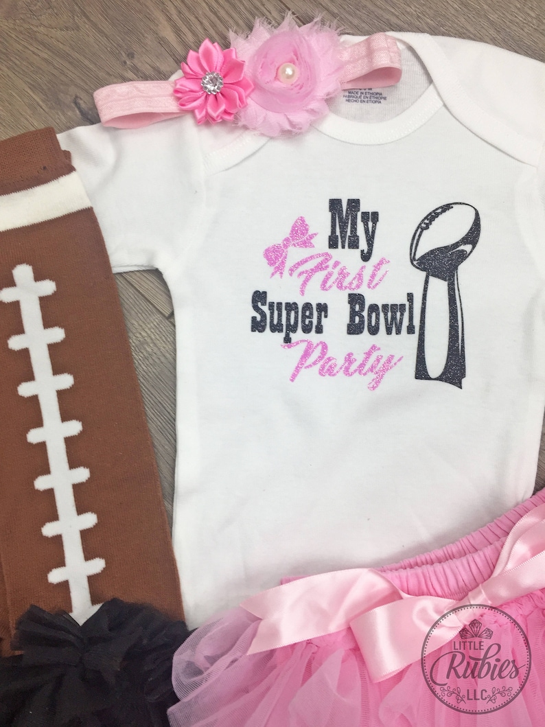 My First Super Bowl outfit baby girl super bowl outfit Super Etsy
