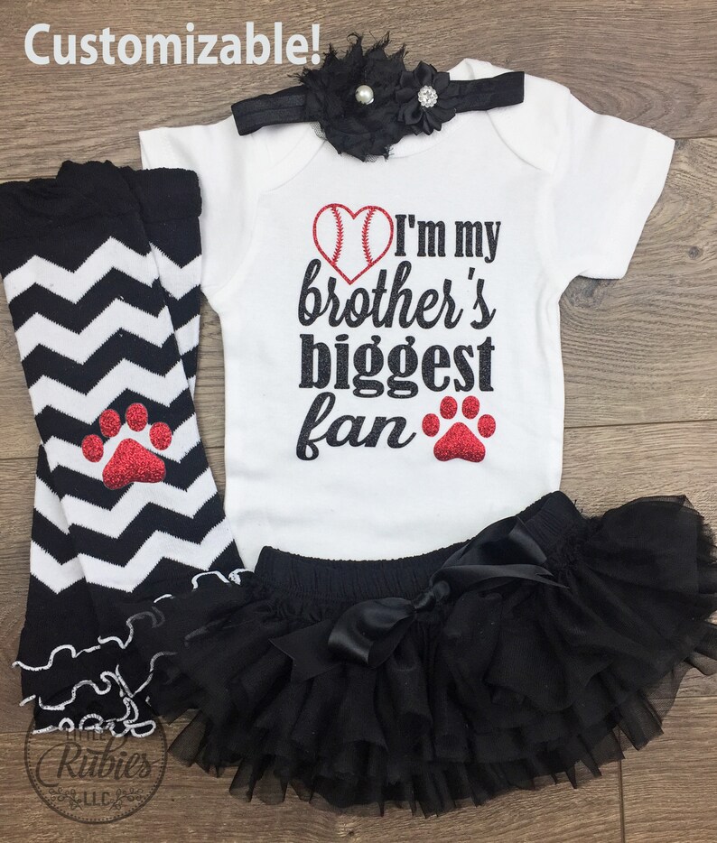 little sister baseball outfit