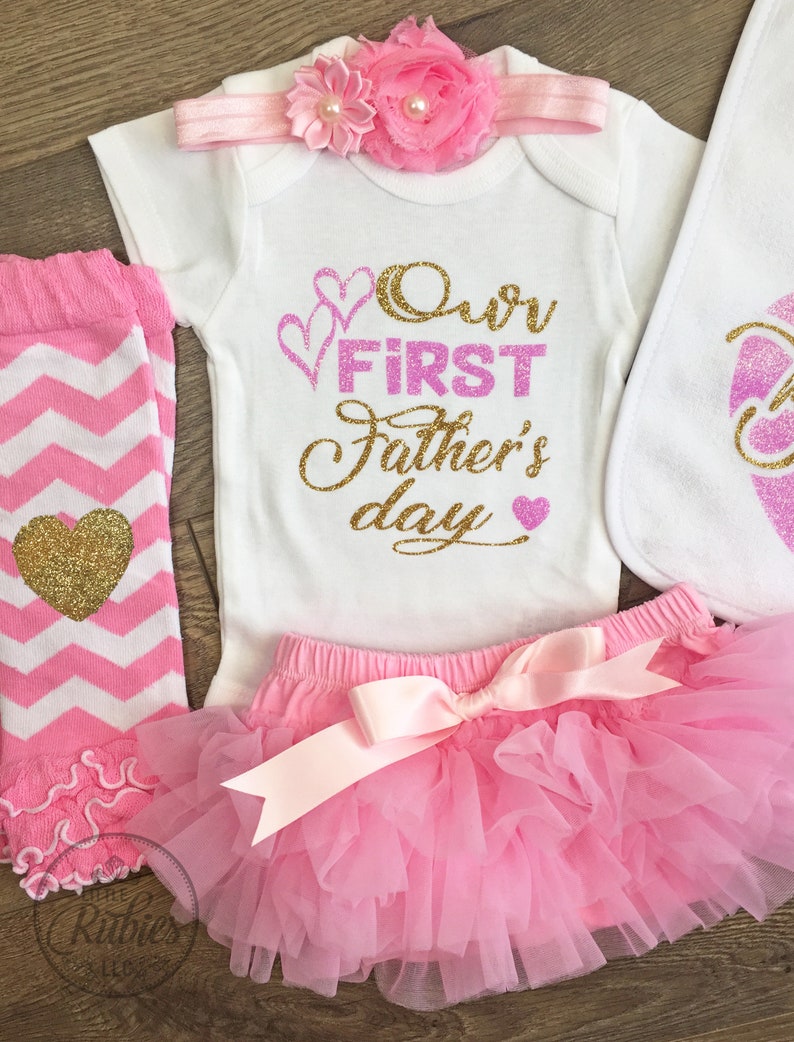 first father's day outfit for baby girl