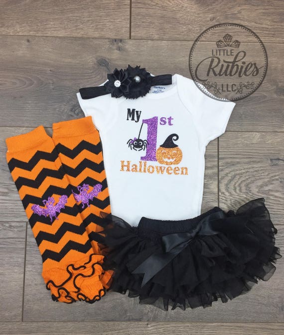 baby girl my first halloween outfit
