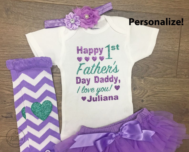 first fathers day outfit for baby girl