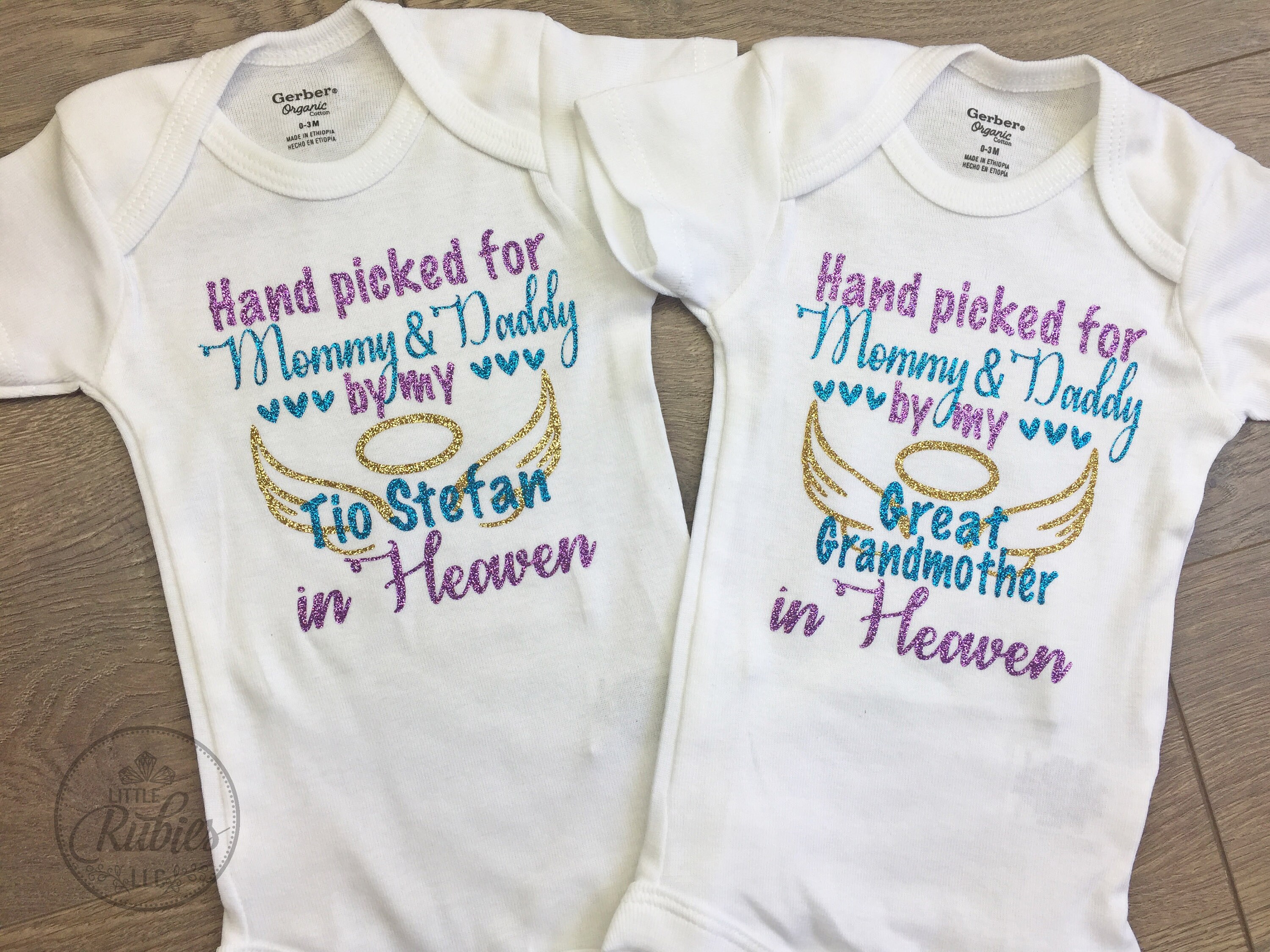 Handpicked for Mommy & Daddy by my Grandpa in Heaven baby girl Etsy